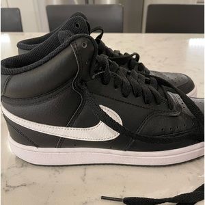 Brand new Nike Court Vision black high tops! Women’s 6.5
